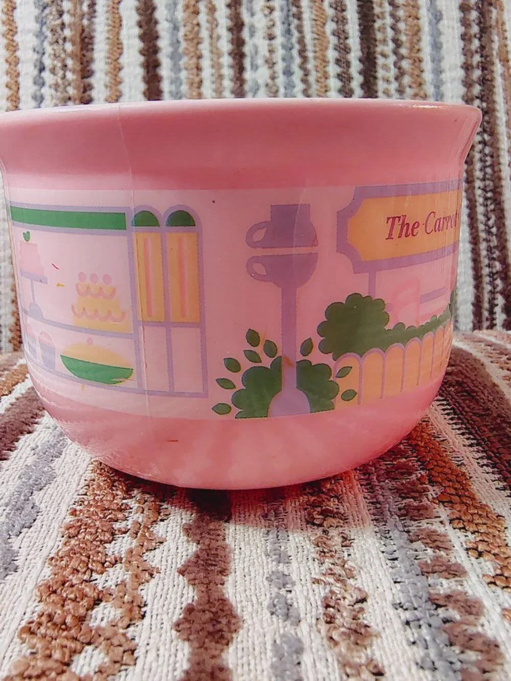 Tomy Tea Bunnies Carrot Cake Bakery Cup ONLY Pink Plastic